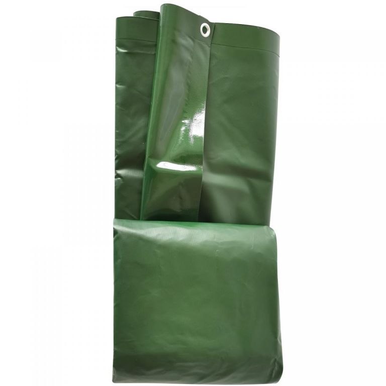 JAGO Plandeka 650 g/m², aluminiowe oczka, zielona, 5 x 6